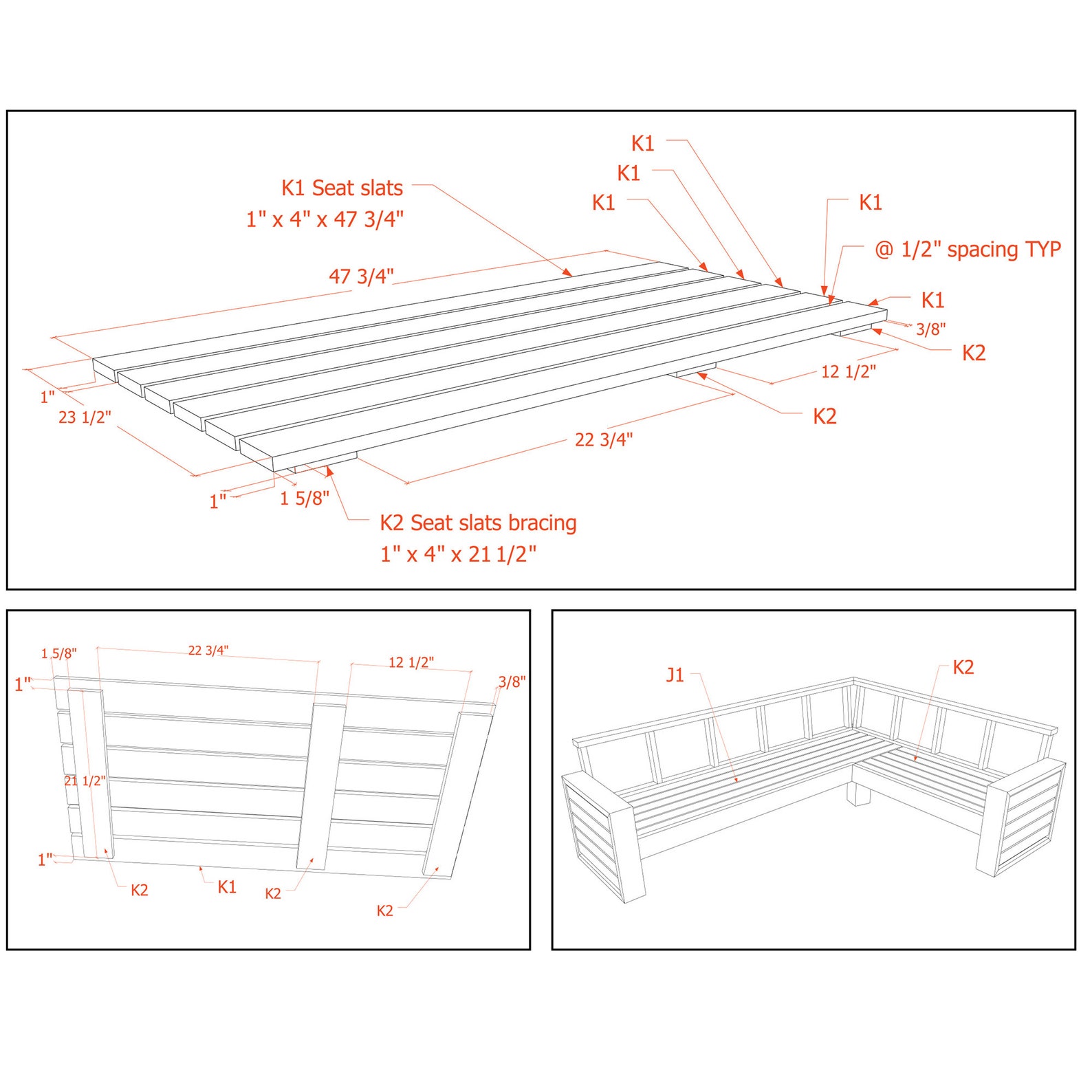 Outdoor Sofa Plans - DIY Outdoor Furniture Plans - Build Outdoor Chair ...