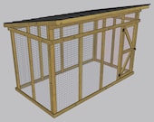 6x12 Chicken run plans - DIY Walk-in Chicken Run Plans - Chicken coop plans with run