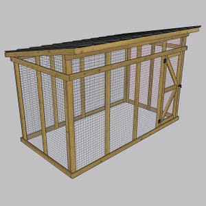 6x12 Chicken run plans - DIY Walk-in Chicken Run Plans - Chicken coop plans with run