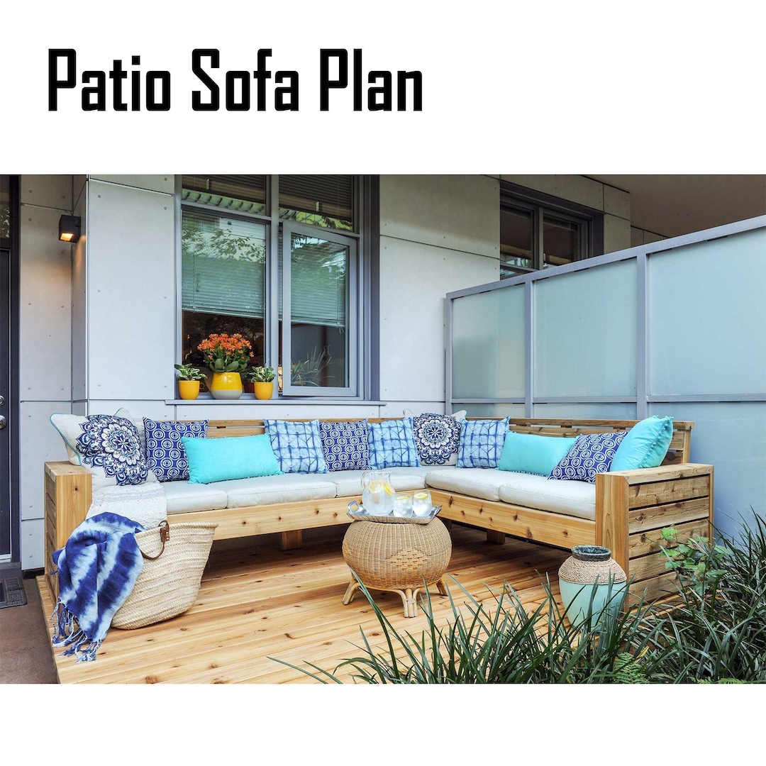 Outdoor Sofa Plans - DIY Outdoor Furniture Plans - Build Outdoor Chair ...