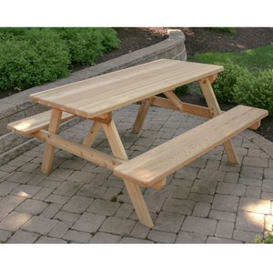 Picnic Table Plans - DIY Outdoor wood table plan