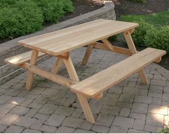 Picnic Table Plans - DIY Outdoor wood table plan