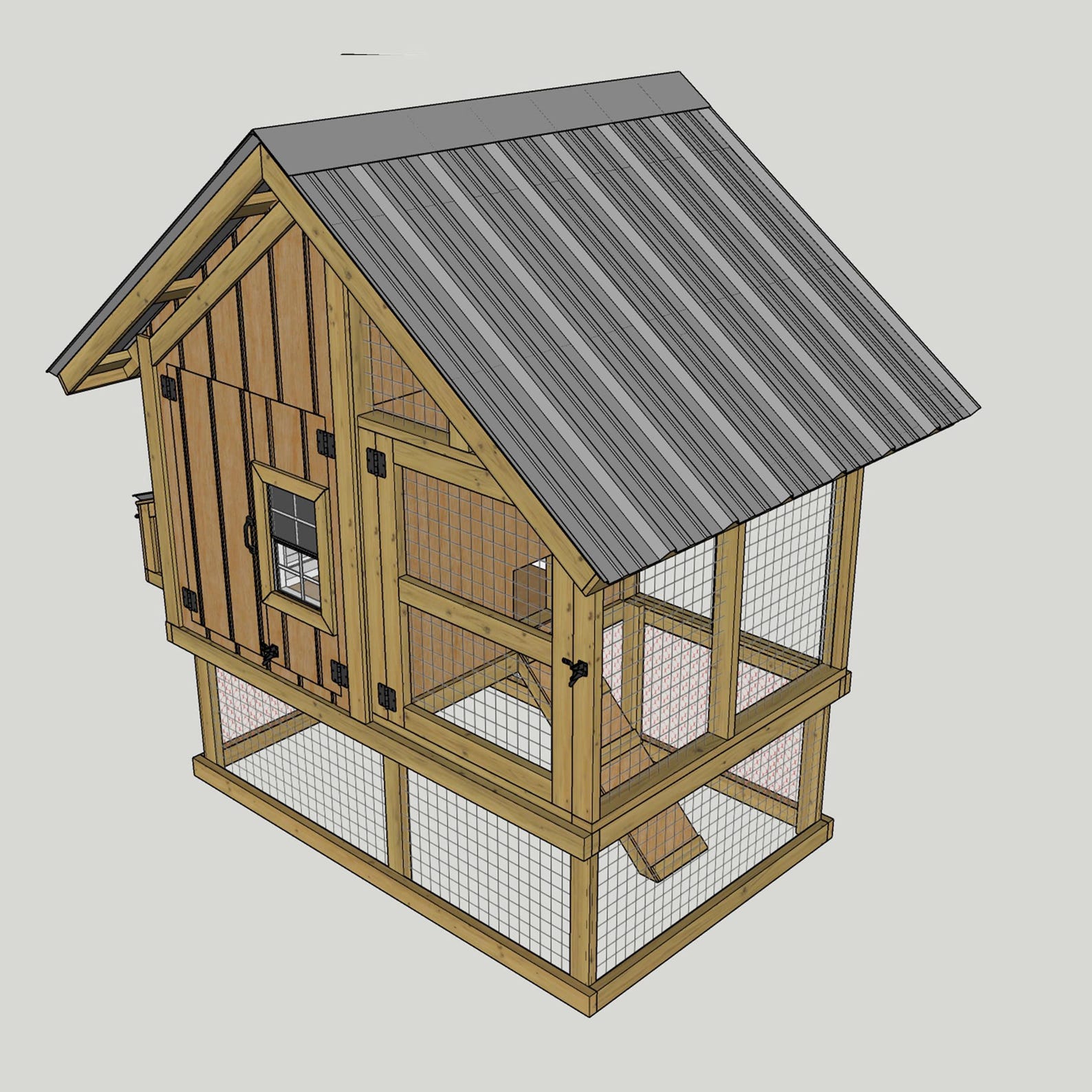 4x8 Chicken Coop Plans - DIY Chicken Coop Plans With Run - DIY Chicken ...
