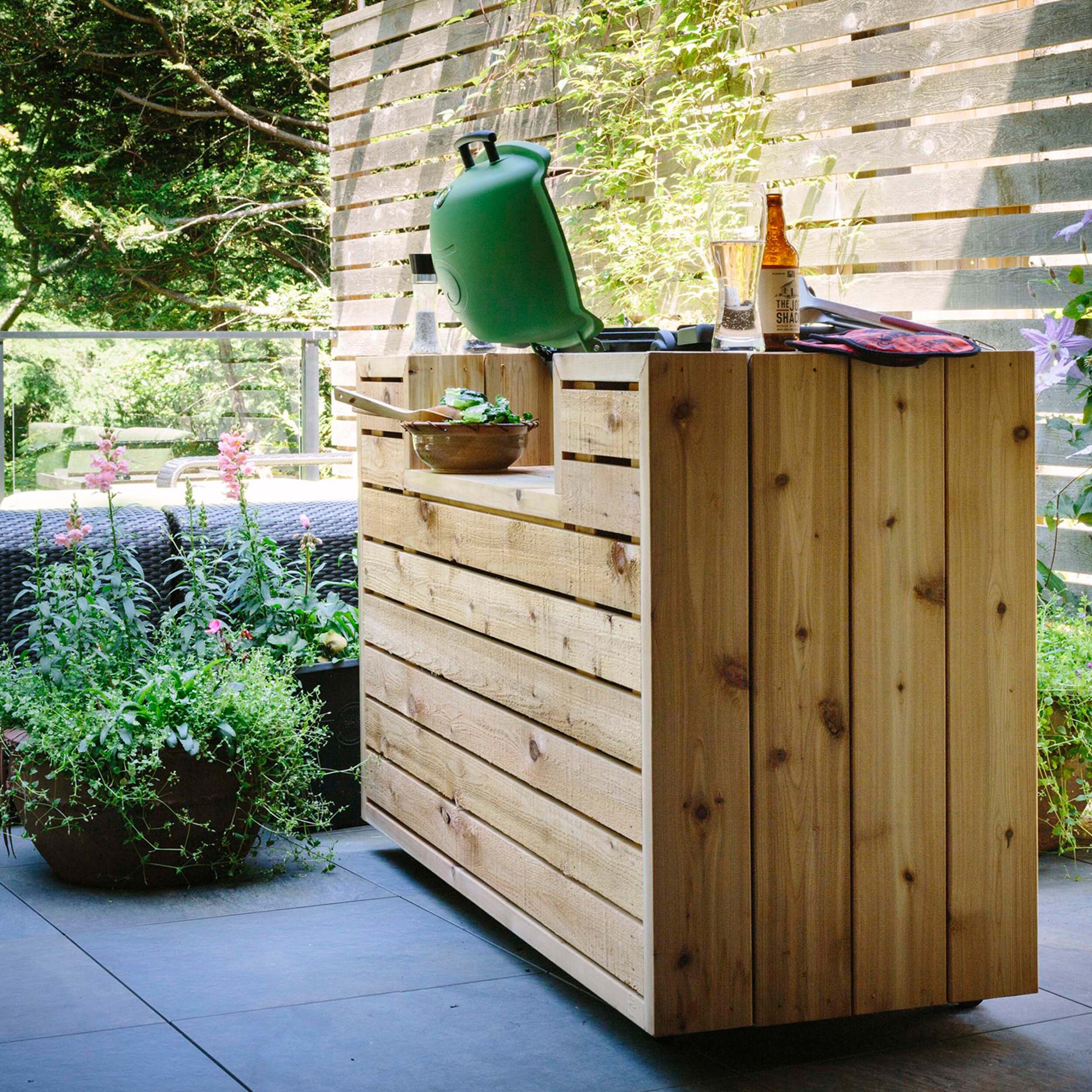 Grill Table Plans Outdoor Grill Cart Plans DIY Wood Grill Etsy UK