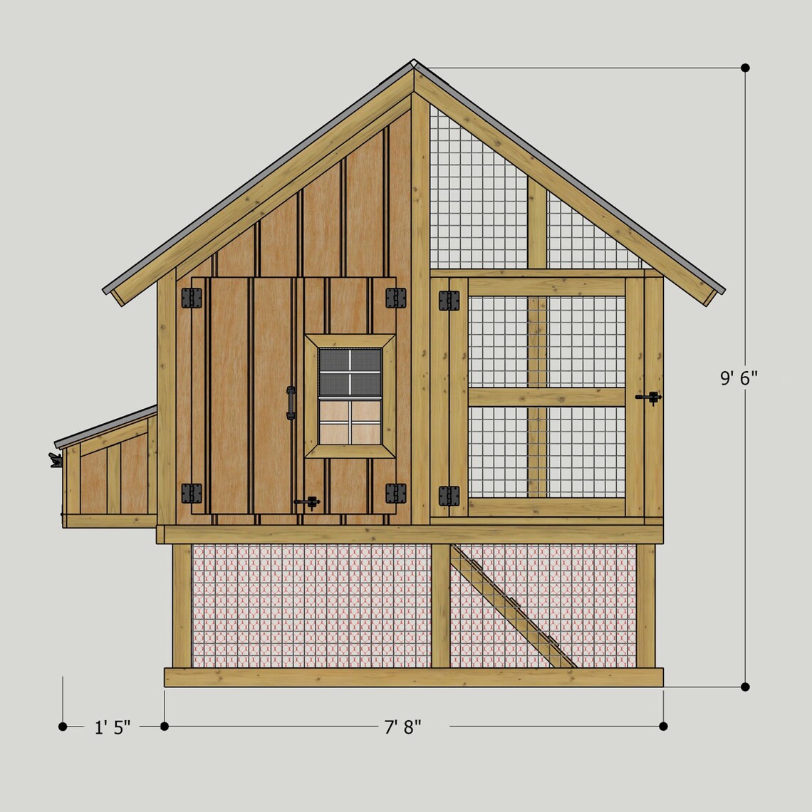 4x8 Chicken Coop Plans - DIY Chicken Coop Plans With Run - DIY Chicken ...