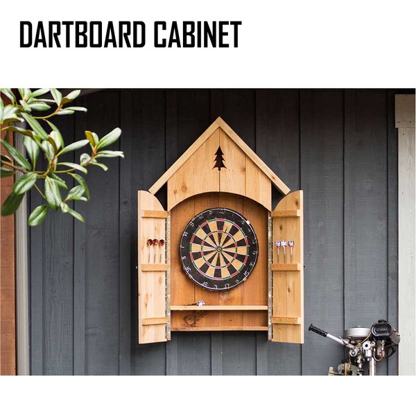 DIY Dartboard Cabinet Plans - Wood Dart Board Plans