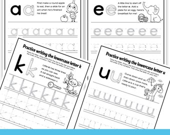 Alphabet Handwriting Practice: Lower Case Letters and Letter Formation Poems • Print Ready Worksheets