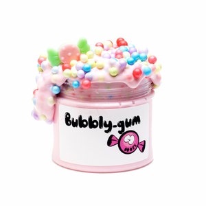 Bubbly Gum Slime - pink slime - bubblegum slime- slime shop-scented slime-popular slime-gift ideas