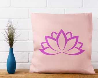 Meditation throw pillow