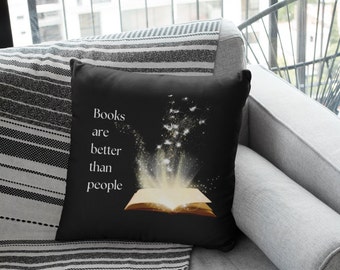 Reading nook decor throw pillow