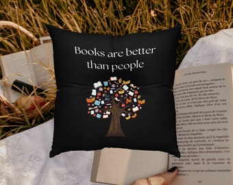 Black reading nook floor pillow