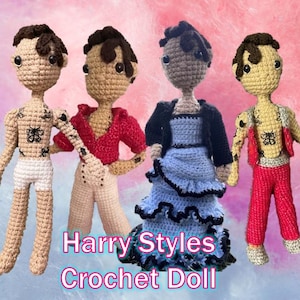Harry Styles Amigurumi Crochet Fashion Doll Plushie