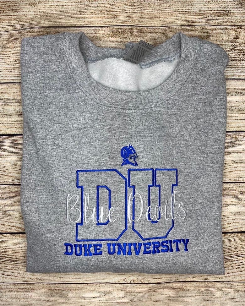 Duke U Embroidered Sweatshirt