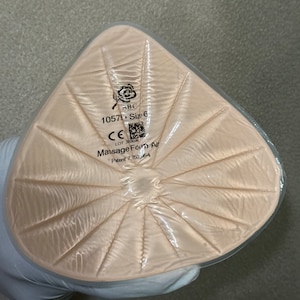 Mastectomy breast forms made of silicone.