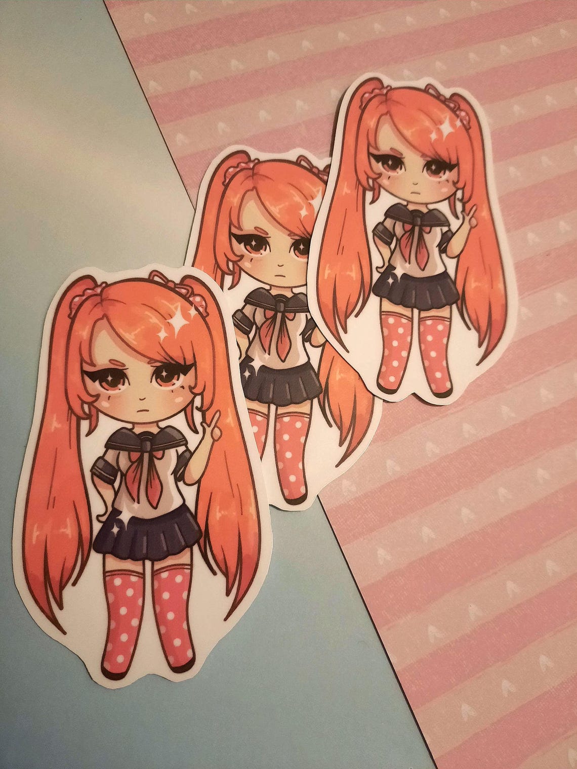Yandere Simulator Osana Chibi Sticker – Pastel Goth Anime, Waterproof ...