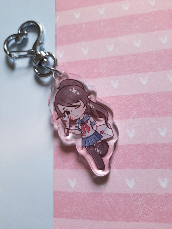 Yandere Simulator Ayano Aishi Keychain: Double Sided Acrylic Bag