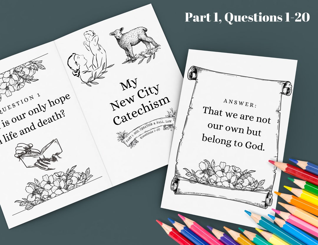 COMPLETE New City Catechism for Kids Q152 Printable Coloring Pages Etsy
