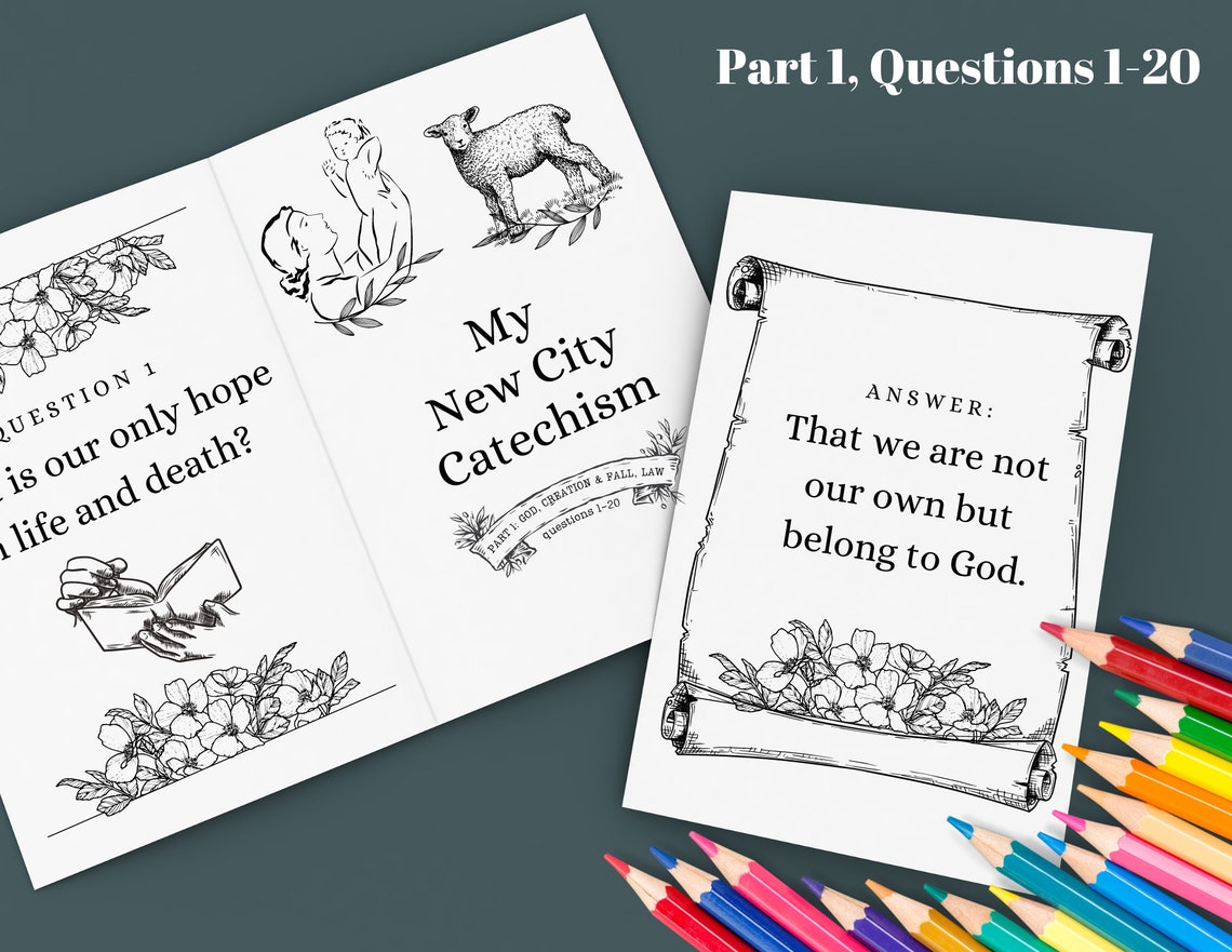 COMPLETE New City Catechism for Kids Q152 Printable Coloring Pages Etsy