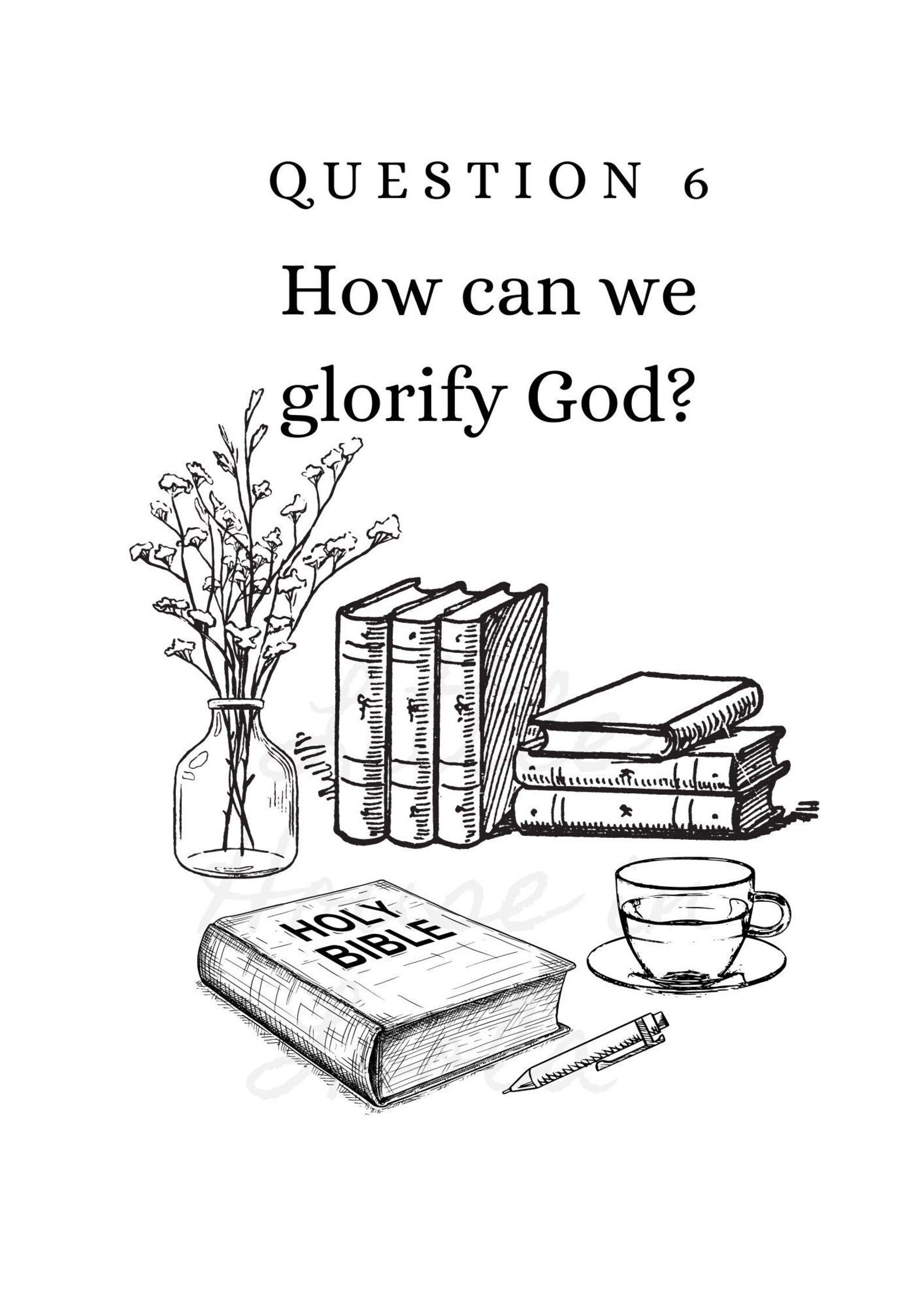 Q 6/ New City Catechism for Kids printable Coloring Page - Etsy UK