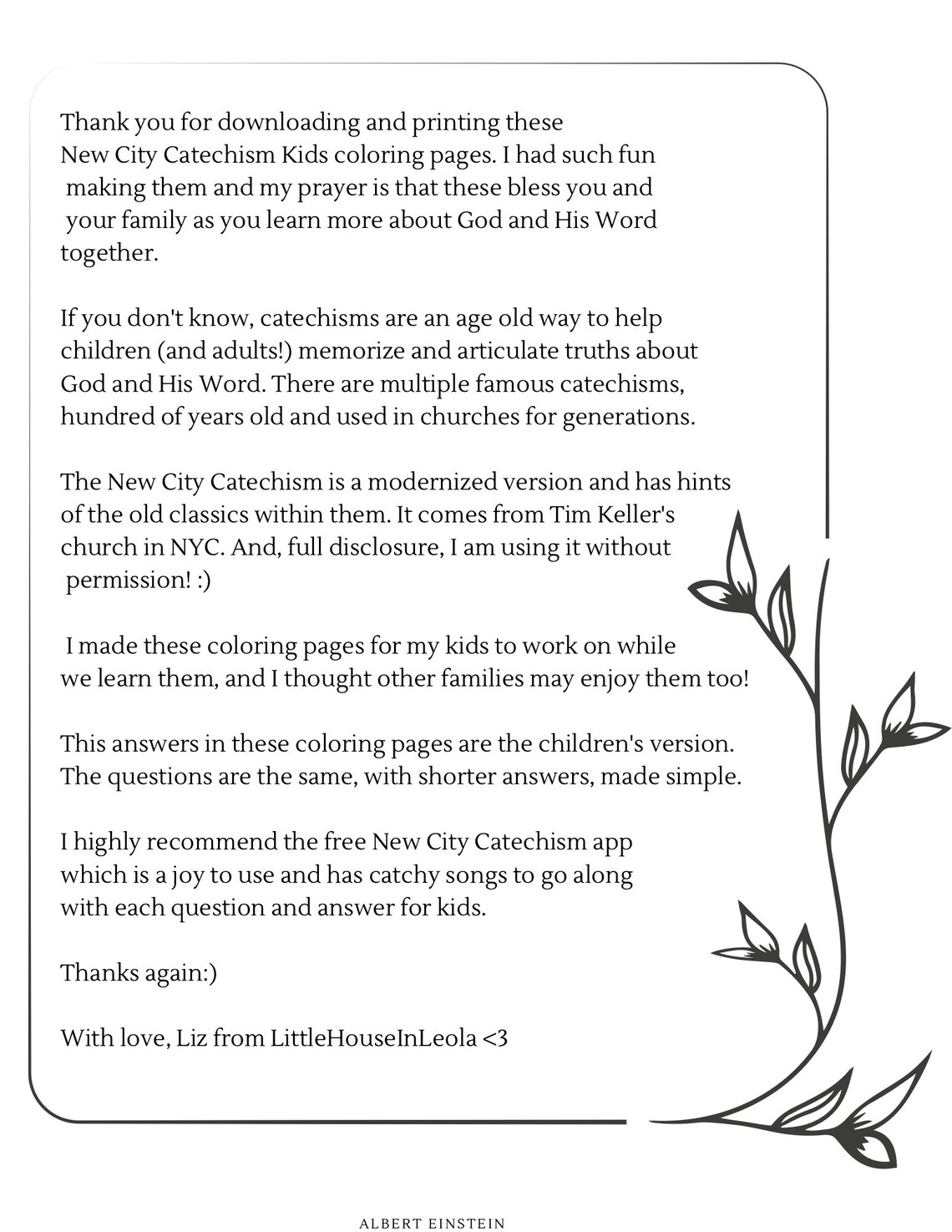 Q 5/ New City Catechism for Kids printable Coloring Page - Etsy