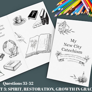 COMPLETE New City Catechism for Kids (Q1-52) Printable Coloring Pages ...