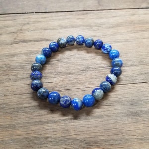 Lapislazuli-Kristall-Stretch-Armband
