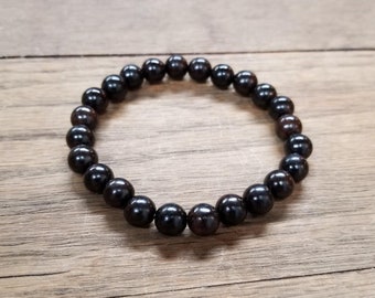 Pulsera elástica de sándalo de ébano