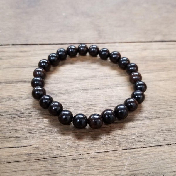 Ebony Sandalwood Stretch Bracelet