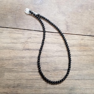 Obsidian Crystal Choker Necklace