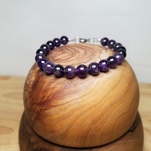 Amethyst Crystal Clasp Bracelet