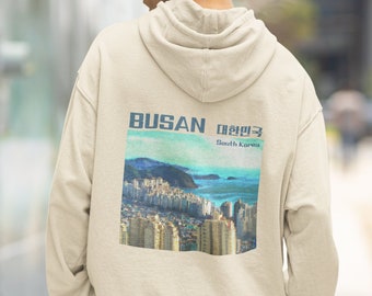 Busan South Korea Hoodie|  Korean Japanese Fashion Sweatshirt Streetstyle Kawaii Anime Sweater KPop KDrama Fan Gift korean outfit Anime Gift