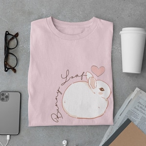 Cute Bunny T-Shirt/ Bunny Loaf Rabbit Owner Shirt/ Bunny Love Shirt/ Bunny Mom Shirt/ Mini Dwarf Rabbit/ Kawaii Bunny Shirt