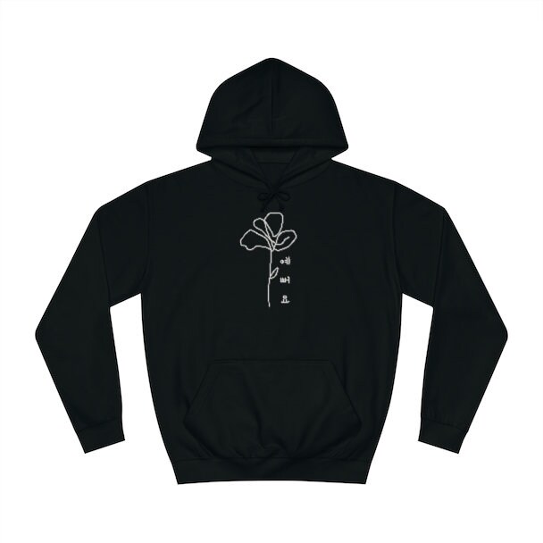 Korean Flower Hoodie/ Korean Fashion Sweatshirt/ Beautiful