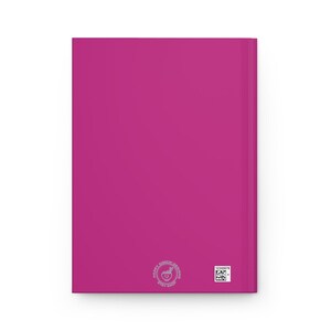 PINK Korean Notebook/ Beautiful Flower Journal/Minimalist Hangul Notebook/ Hardcover Matte Journal Lined imagen 4