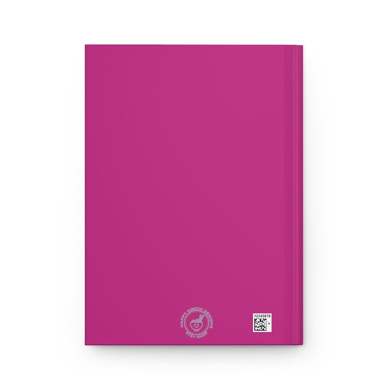 PINK Korean Notebook/ Beautiful Flower Journal/Minimalist Hangul Notebook/ Hardcover Matte Journal Lined imagen 4