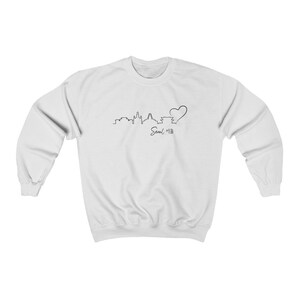 Seoul City Korean Sweatshirt/ Minimalist Neutral Korean Sweater/ Korea Love/ Unisex Sweater for Men and Women image 5
