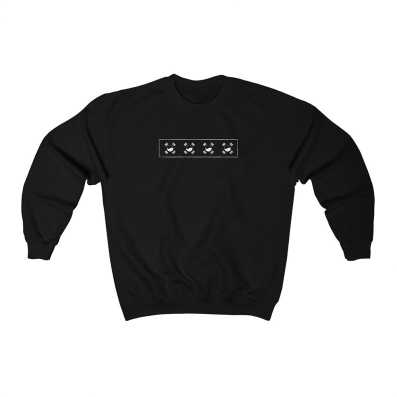 Korean Crewneck Sweatshirt/ Minimalist Sweatshirt/ Korean Flag Minimalist Sweatshirt/ Korean Pride image 3