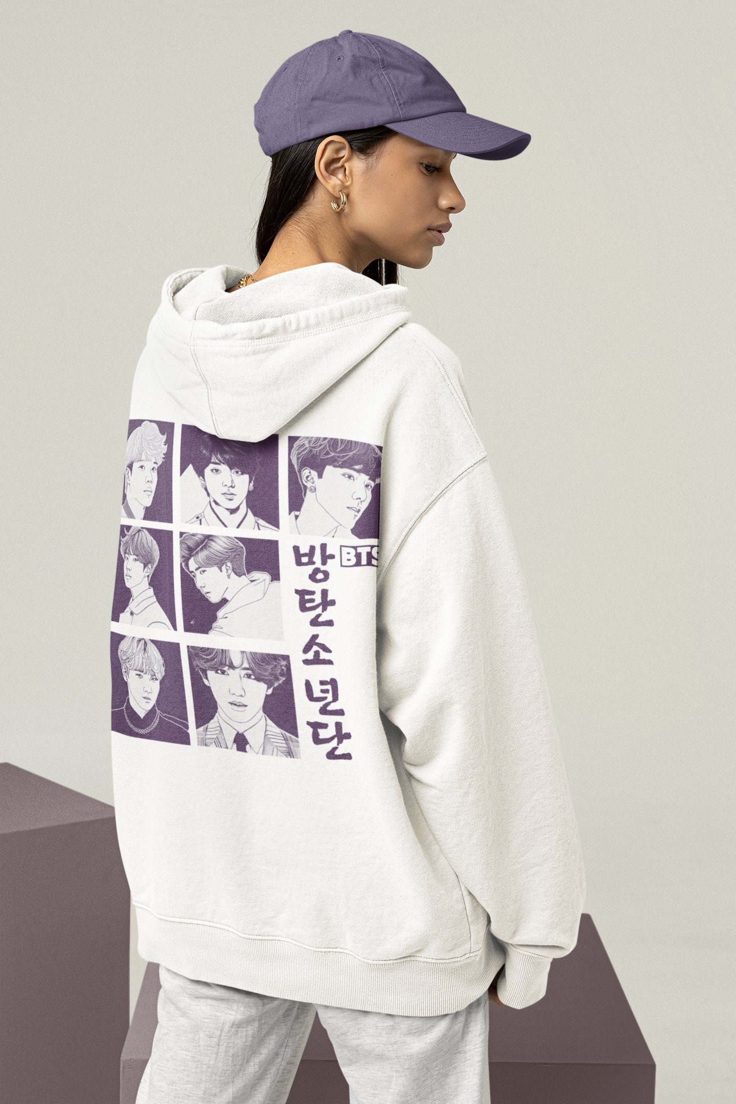 BTS FESTA 2024 HOODIE パーカー　Lサイズ　ホワイト BTS FESTA 2024 HOODIE パーカー Lサイズ ホワイト BTS FESTA