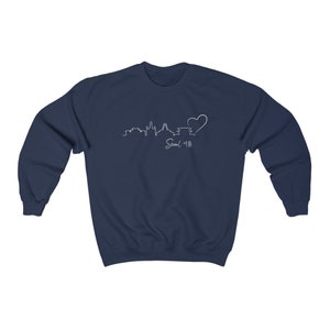 Seoul City Korean Sweatshirt/ Minimalist Neutral Korean Sweater/ Korea Love/ Unisex Sweater for Men and Women image 3
