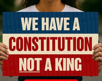 We Have a Constitution Protest Sign INSTANT DOWNLOAD Anti-trump