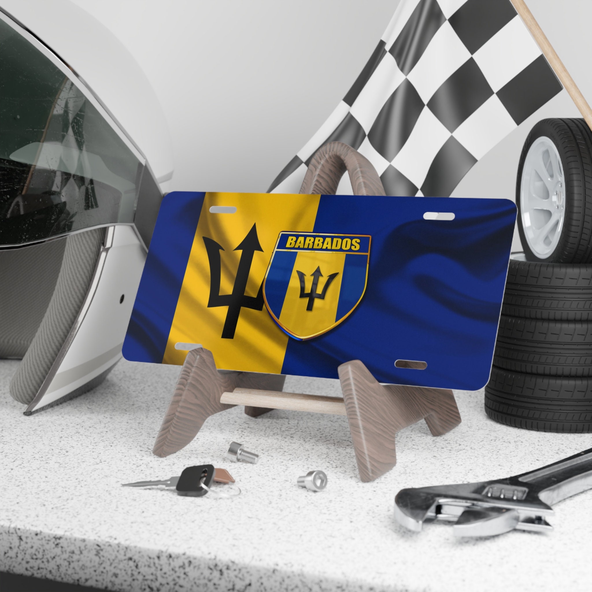 Barbados Custom License Plates All Flags Available Etsy
