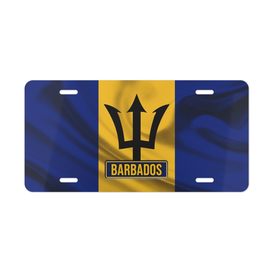License Plate Barbados Etsy