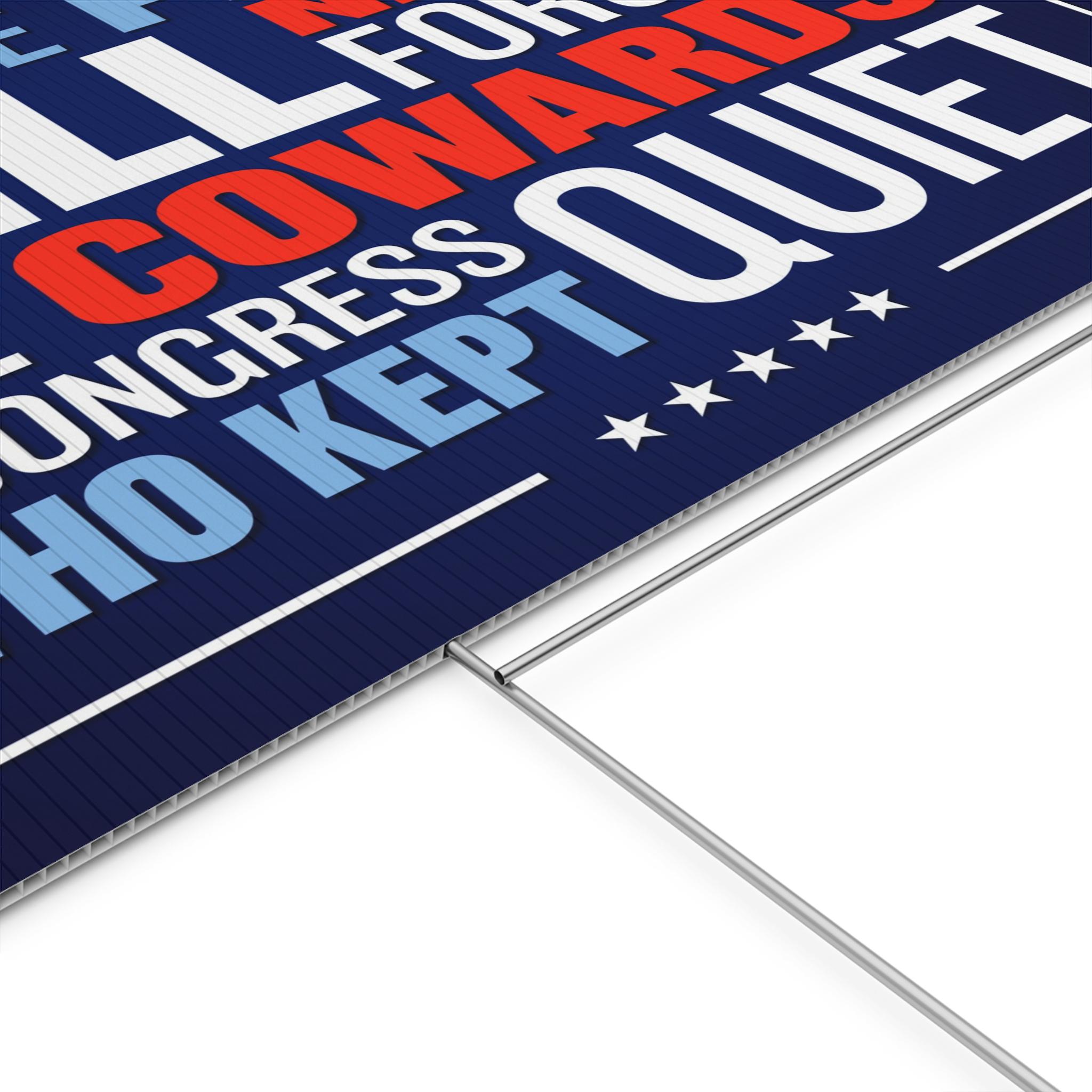 Paper Cowards Never Forget the Cowards in Congress, Anti Trump Sign (24 X 18 Inch) - Etsy