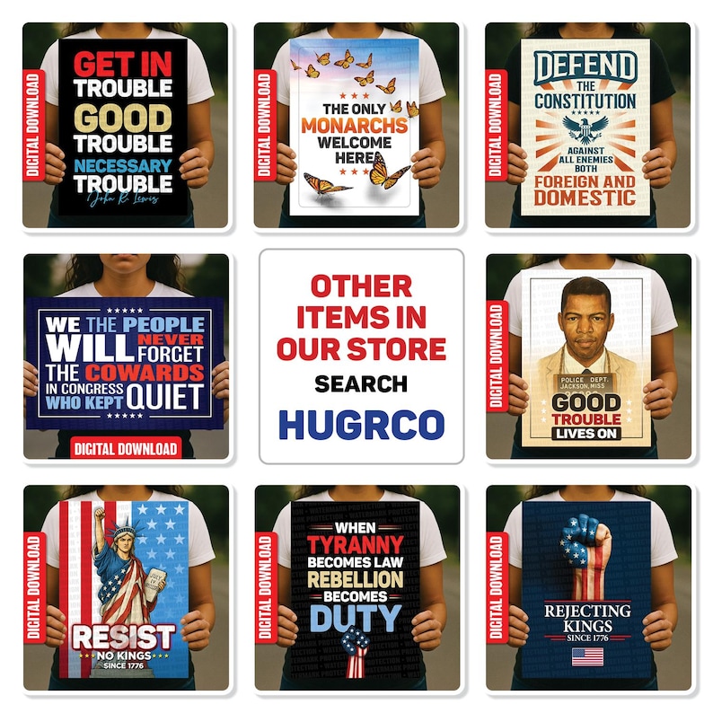 Placards For Rally Custom Protest Sign 24x18 Personalized Political Rally March Placard ...