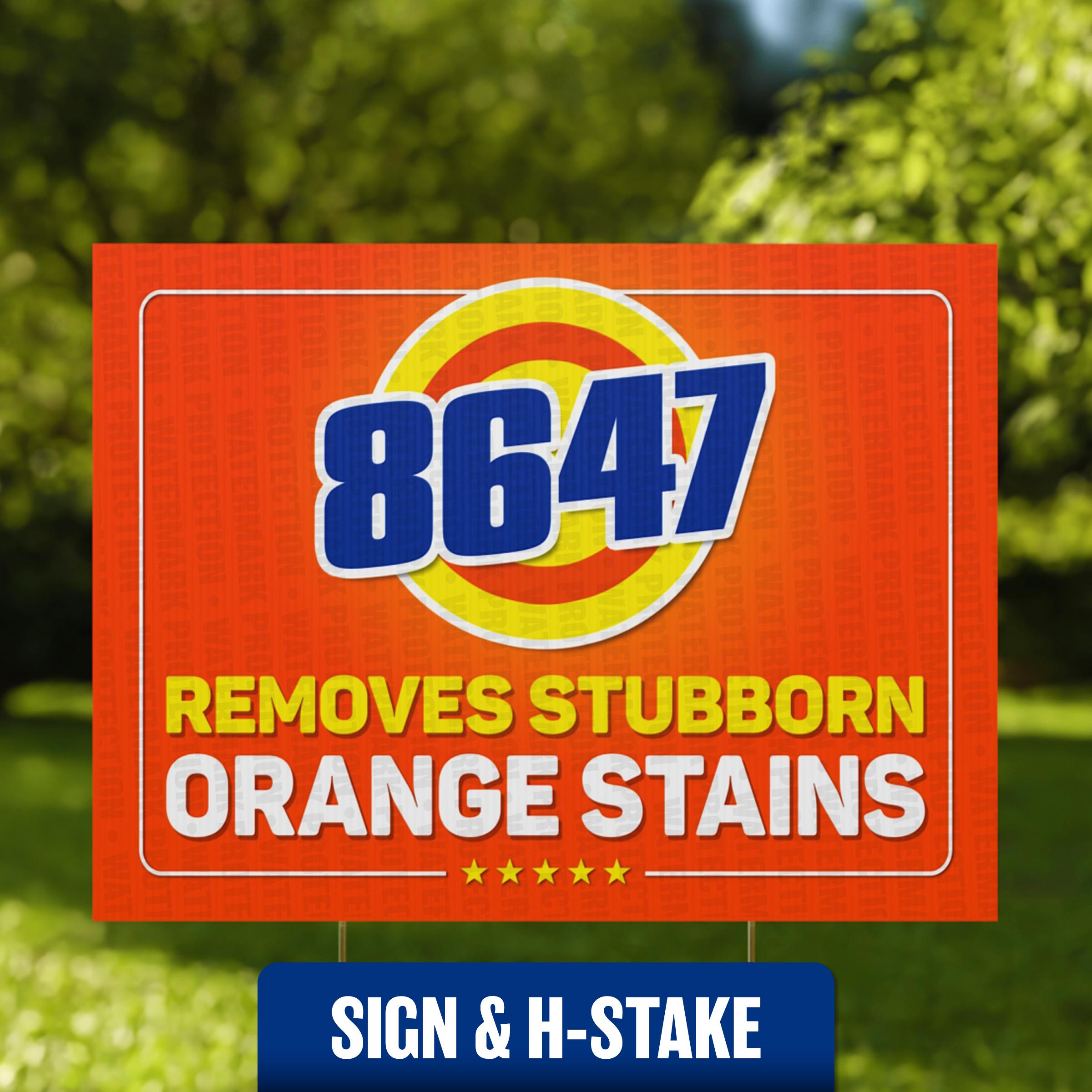 Anti Trump Yard Sign 24x18 Inch Removes Stubborn Orange Stains
