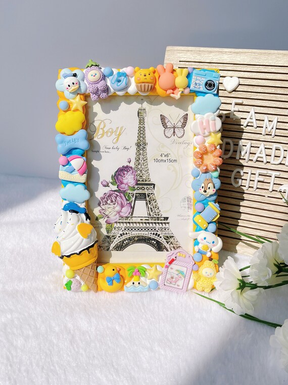 Lovely Decoden Photo Frame 4x6in - 10x15cm Photo Frame With