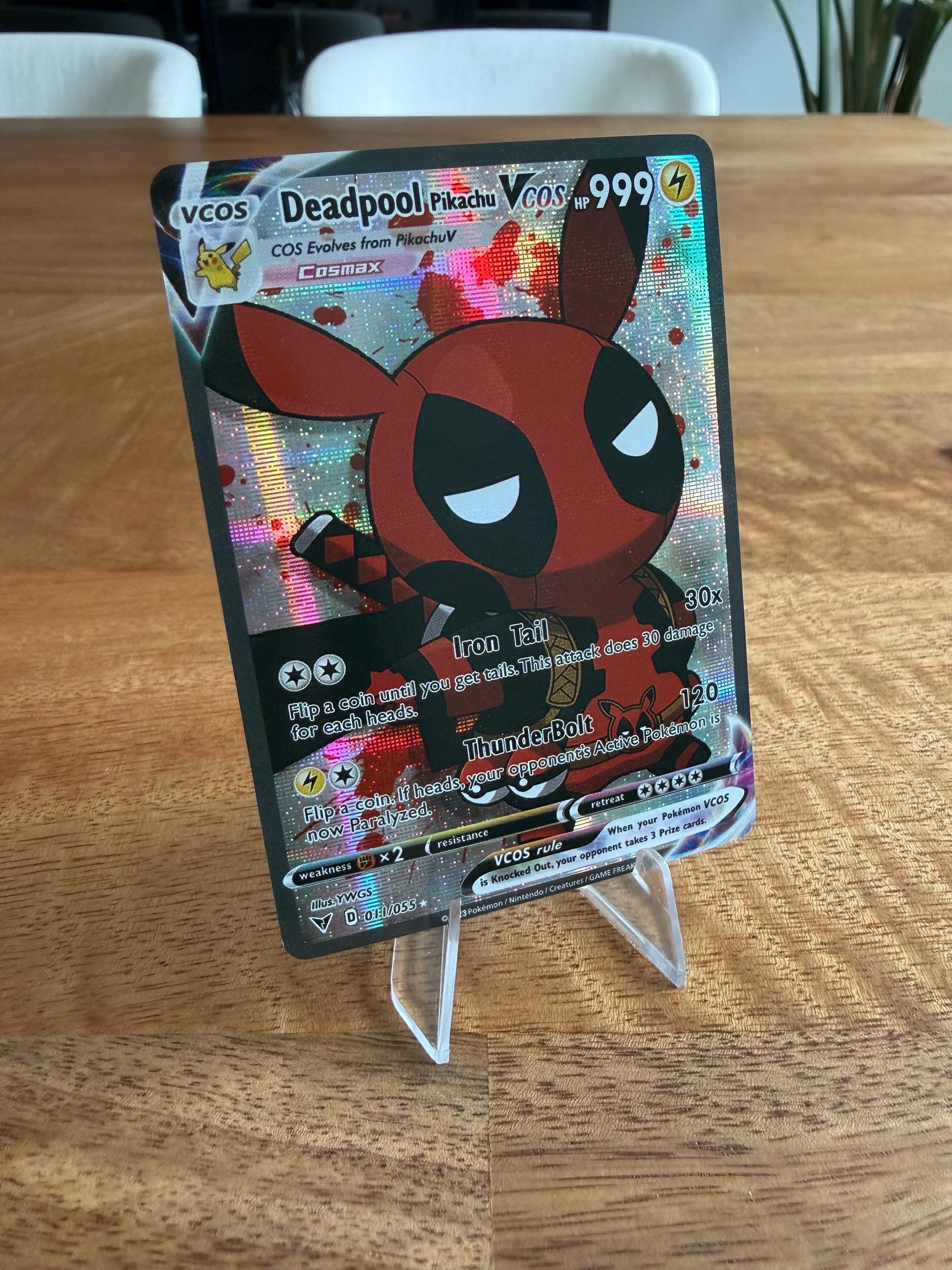 deadpool pikachu pokemon card What is a Cosplay VMAX Pokmon card? DEADPOOL PIKACHU V!  Whatnot: