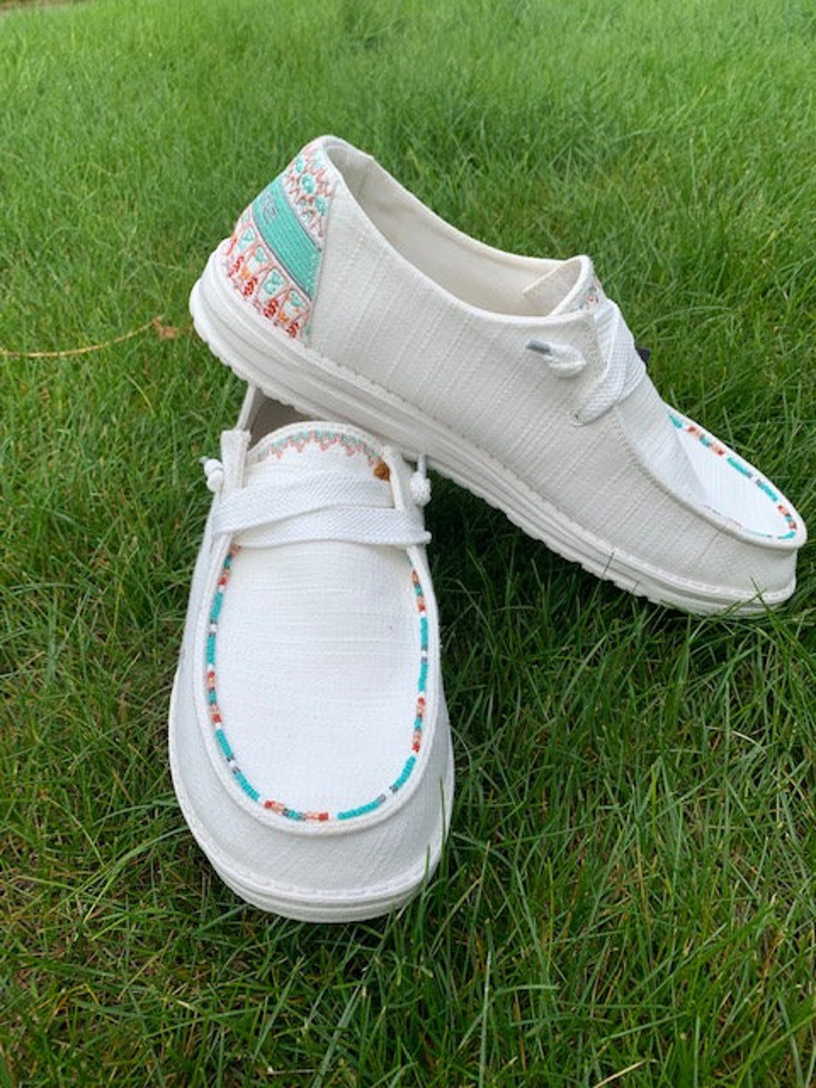 Custom Beaded Hey Dudes - Etsy