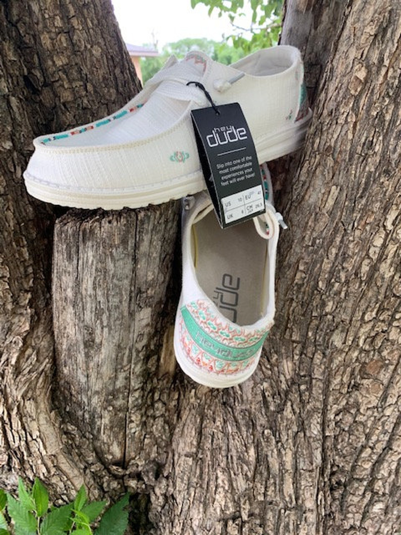 custom beaded hey dudes