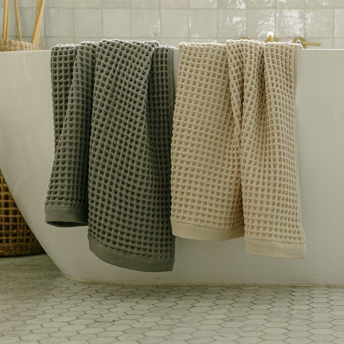 Organic Weightless Waffle Bath Towel Home and Living Home - Etsy